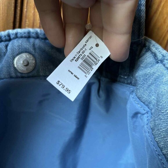 GAP Denim Puffer Tote - Washed Blue Denim - NEW WITH TAGS - Picture 6 of 6